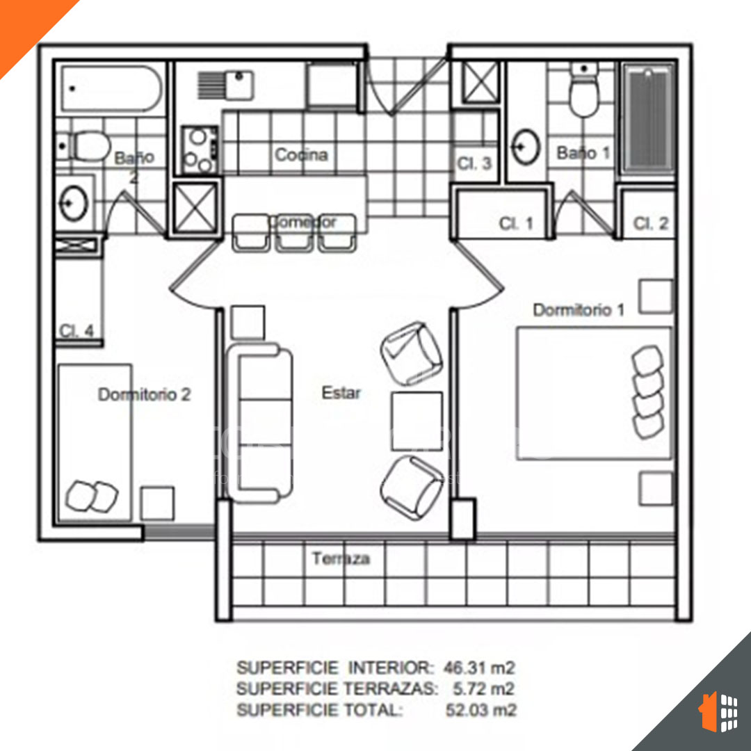 ÑUÑOA, Región Metropolitana, 2 Habitaciones Habitaciones, ,2 BathroomsBathrooms,Departamento,En Venta,2428